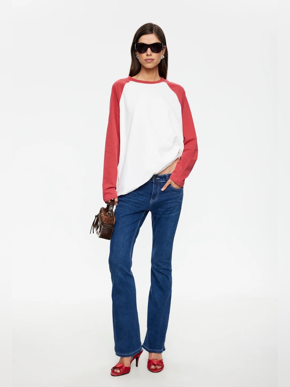 Lioness Kravitz Baseball Tee | crimson A2